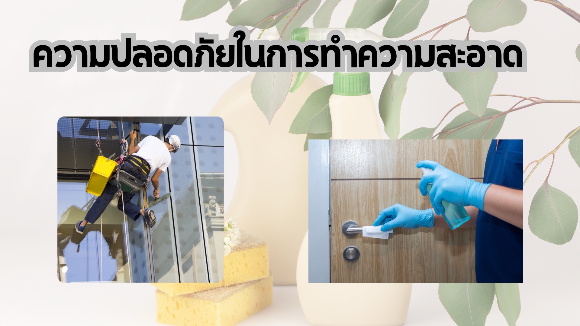 ความปลอดภัยในการทำความสะอาด เรียนรู้วิธีป้องกัน