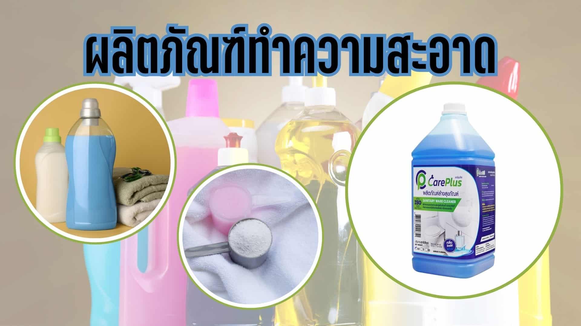 ผลิตภัณฑ์ทำความสะอาด ใช้ทำความสะอาดได้ครบวงจร